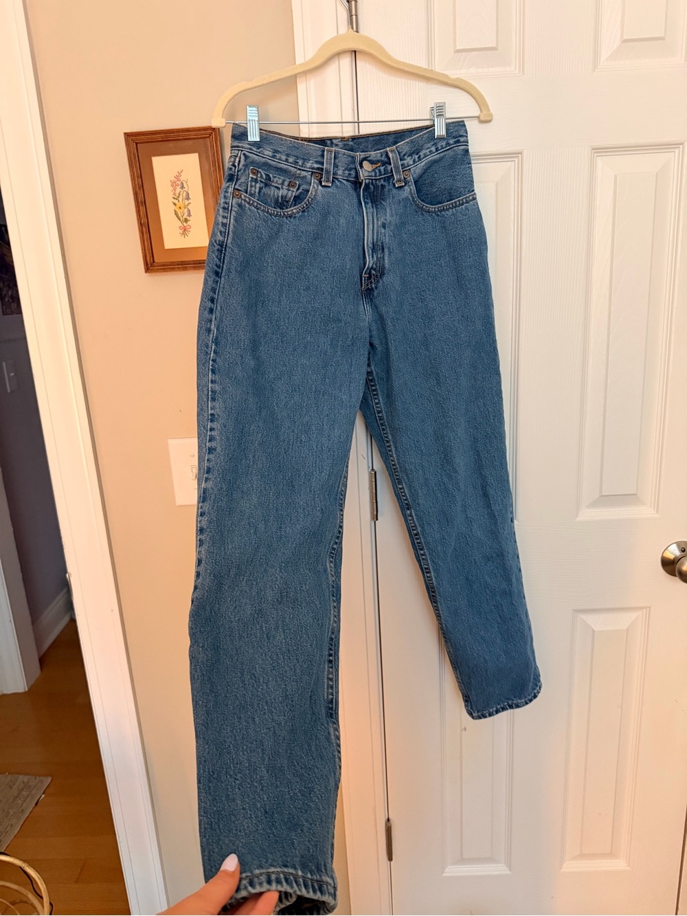 Levi's Women's Straight Leg Blue Denim Jeans